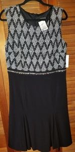 Black and Silver Dress